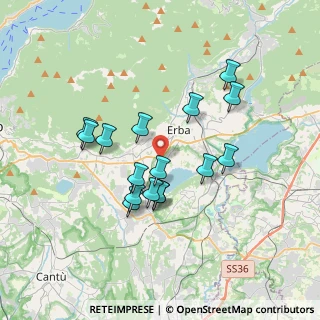 Mappa Via Castelnuovo, 22036 Erba CO, Italia (3.11375)