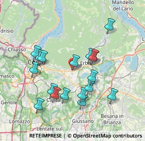 Mappa Via Dott. Luciano Schiavio, 22031 Albavilla CO, Italia (7.05667)