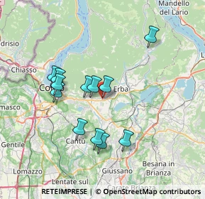 Mappa Via Dott. Luciano Schiavio, 22031 Albavilla CO, Italia (6.40417)