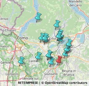 Mappa Via Dott. Luciano Schiavio, 22031 Albavilla CO, Italia (6.16158)