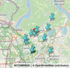 Mappa Via Dott. Luciano Schiavio, 22031 Albavilla CO, Italia (6.11583)