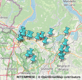 Mappa Via Dott. Luciano Schiavio, 22031 Albavilla CO, Italia (7.089)