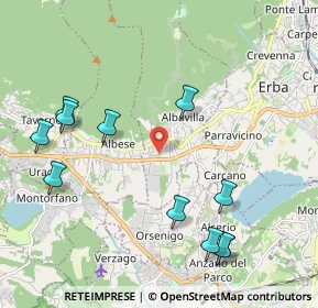 Mappa Via Dott. Luciano Schiavio, 22031 Albavilla CO, Italia (2.36545)