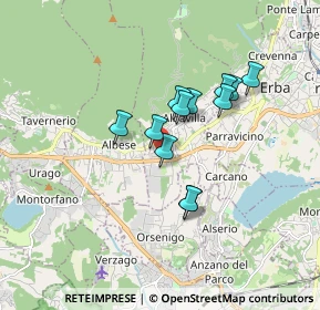 Mappa Via Dott. Luciano Schiavio, 22031 Albavilla CO, Italia (1.30083)