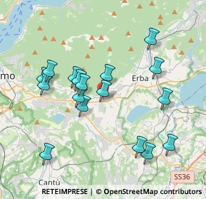 Mappa Via Dott. Luciano Schiavio, 22031 Albavilla CO, Italia (3.71353)