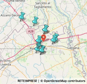 Mappa SP73, 30026 Portogruaro VE, Italia (4.53545)