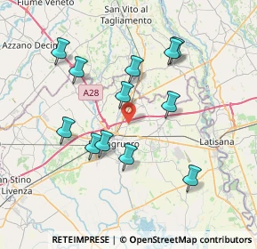 Mappa SP73, 30026 Portogruaro VE, Italia (7.0475)