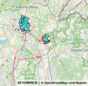 Mappa Piazzale Luraschi, 21046 Malnate VA, Italia (4.06529)