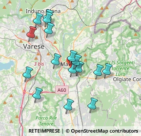 Mappa Piazzale Luraschi, 21046 Malnate VA, Italia (3.68063)