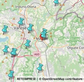 Mappa Piazzale Luraschi, 21046 Malnate VA, Italia (5.03917)