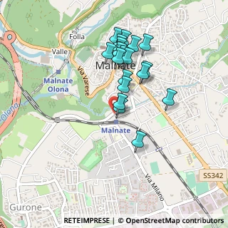 Mappa Piazzale Luraschi, 21046 Malnate VA, Italia (0.4055)