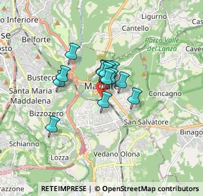 Mappa Piazzale Luraschi, 21046 Malnate VA, Italia (0.97429)