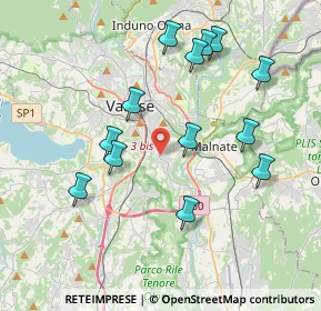 Mappa Via Jacopino da Tradate, 21100 Varese VA, Italia (3.87846)