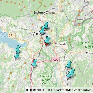 Mappa Via Jacopino da Tradate, 21100 Varese VA, Italia (4.11)