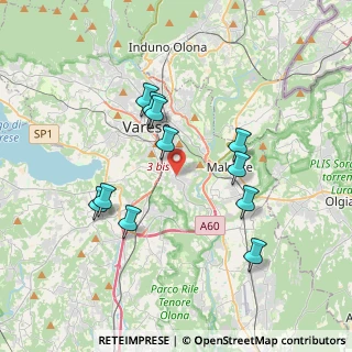 Mappa Via Jacopino da Tradate, 21100 Varese VA, Italia (3.43273)