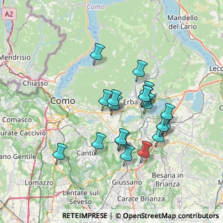 Mappa Via Civati, 22031 Albavilla CO, Italia (6.22)