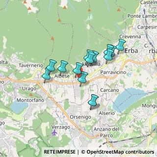Mappa Via Civati, 22031 Albavilla CO, Italia (1.36857)