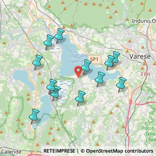 Mappa Via del Sasso, 21020 Cazzago Brabbia VA, Italia (3.86417)