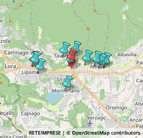 Mappa Via Aldo Moro, 22038 Tavernerio CO, Italia (1.20083)