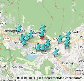 Mappa Via Aldo Moro, 22038 Tavernerio CO, Italia (1.5125)