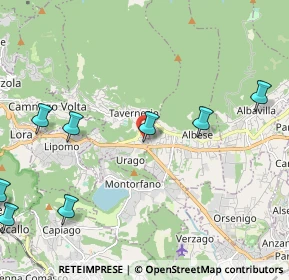 Mappa Via Aldo Moro, 22038 Tavernerio CO, Italia (3.58133)