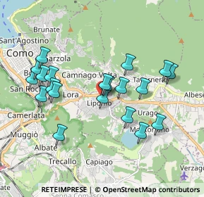 Mappa Via Alessandro Volta, 22030 Lipomo CO, Italia (1.8075)