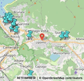 Mappa Via Alessandro Volta, 22030 Lipomo CO, Italia (2.96643)