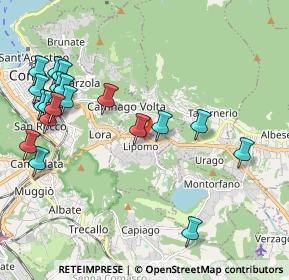 Mappa Via Alessandro Volta, 22030 Lipomo CO, Italia (2.396)