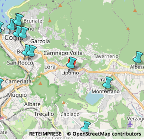 Mappa Via Alessandro Volta, 22030 Lipomo CO, Italia (3.14154)