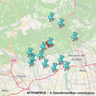 Mappa Contrada Brunelli, 36062 Conco VI, Italia (7.20615)