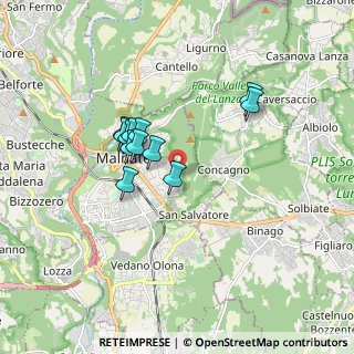 Mappa Via Hermada, 21046 Malnate VA, Italia (1.36167)