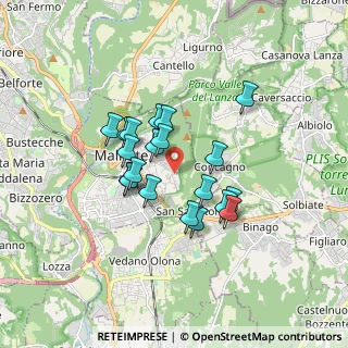 Mappa Via Hermada, 21046 Malnate VA, Italia (1.3195)