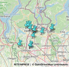 Mappa Via Hermada, 21046 Malnate VA, Italia (9.3825)