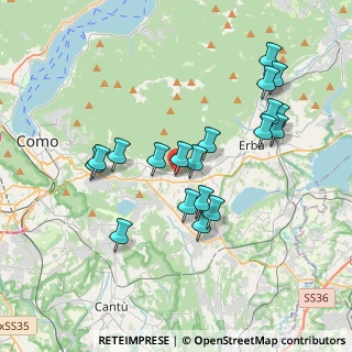 Mappa Via Vittorio Veneto, 22036 Erba CO, Italia (3.53789)