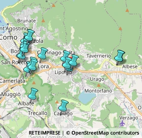 Mappa Via Rovascio, 22030 Lipomo CO, Italia (2.1325)