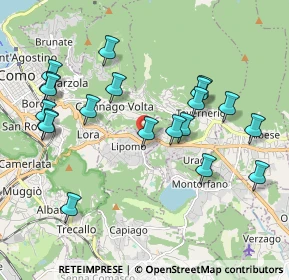 Mappa Via Rovascio, 22030 Lipomo CO, Italia (2.079)