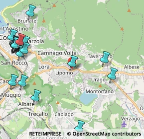 Mappa Via Rovascio, 22030 Lipomo CO, Italia (2.931)