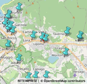 Mappa Via Rovascio, 22030 Lipomo CO, Italia (2.8325)
