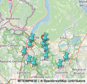 Mappa Via Rovascio, 22030 Lipomo CO, Italia (6.60727)