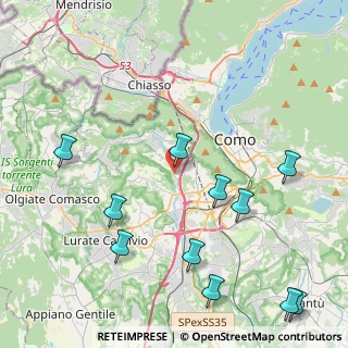 Mappa Via Tre Camini, 22020 San Fermo della Battaglia CO, Italia (5.21091)