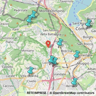 Mappa Via Tre Camini, 22020 San Fermo della Battaglia CO, Italia (2.63273)