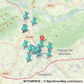 Mappa Via Brigata Campania, 31044 Montebelluna TV, Italia (3.55231)
