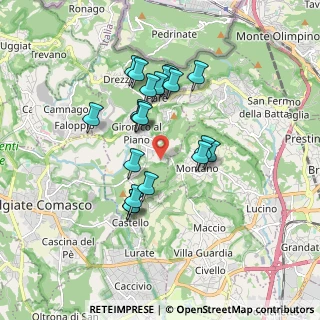 Mappa Via Leonardo da Vinci, 22020 Gironico CO, Italia (1.501)