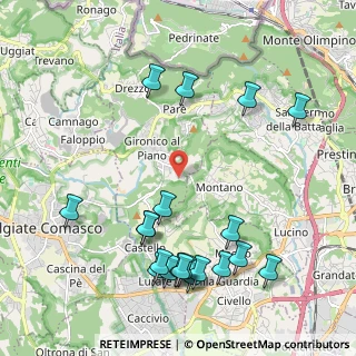 Mappa Via Leonardo da Vinci, 22020 Gironico CO, Italia (2.4575)