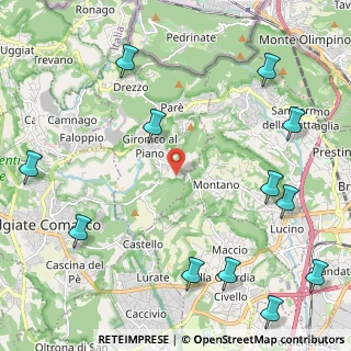 Mappa Via Leonardo da Vinci, 22020 Gironico CO, Italia (2.99833)