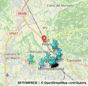 Mappa Via Luigi Daniel, 31044 Montebelluna TV, Italia (2.066)