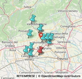 Mappa Via Luigi Daniel, 31044 Montebelluna TV, Italia (9.62231)
