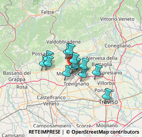 Mappa Via Luigi Daniel, 31044 Montebelluna TV, Italia (7.28)