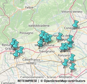 Mappa Via Luigi Daniel, 31044 Montebelluna TV, Italia (15.382)