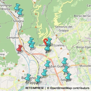 Mappa Via Carlessi, 36060 Romano D'ezzelino VI, Italia (2.53)